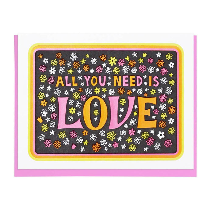 All You Need Is Love Flower Card - Tigertree