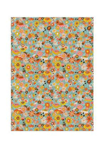 Groovy Bloom Wrapping Paper - Tigertree