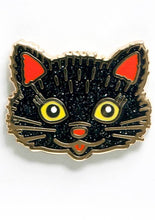 Load image into Gallery viewer, Black Cat Enamel Pin - Tigertree
