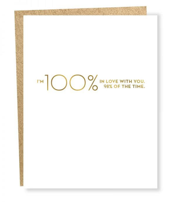 100% In Love Card - Tigertree