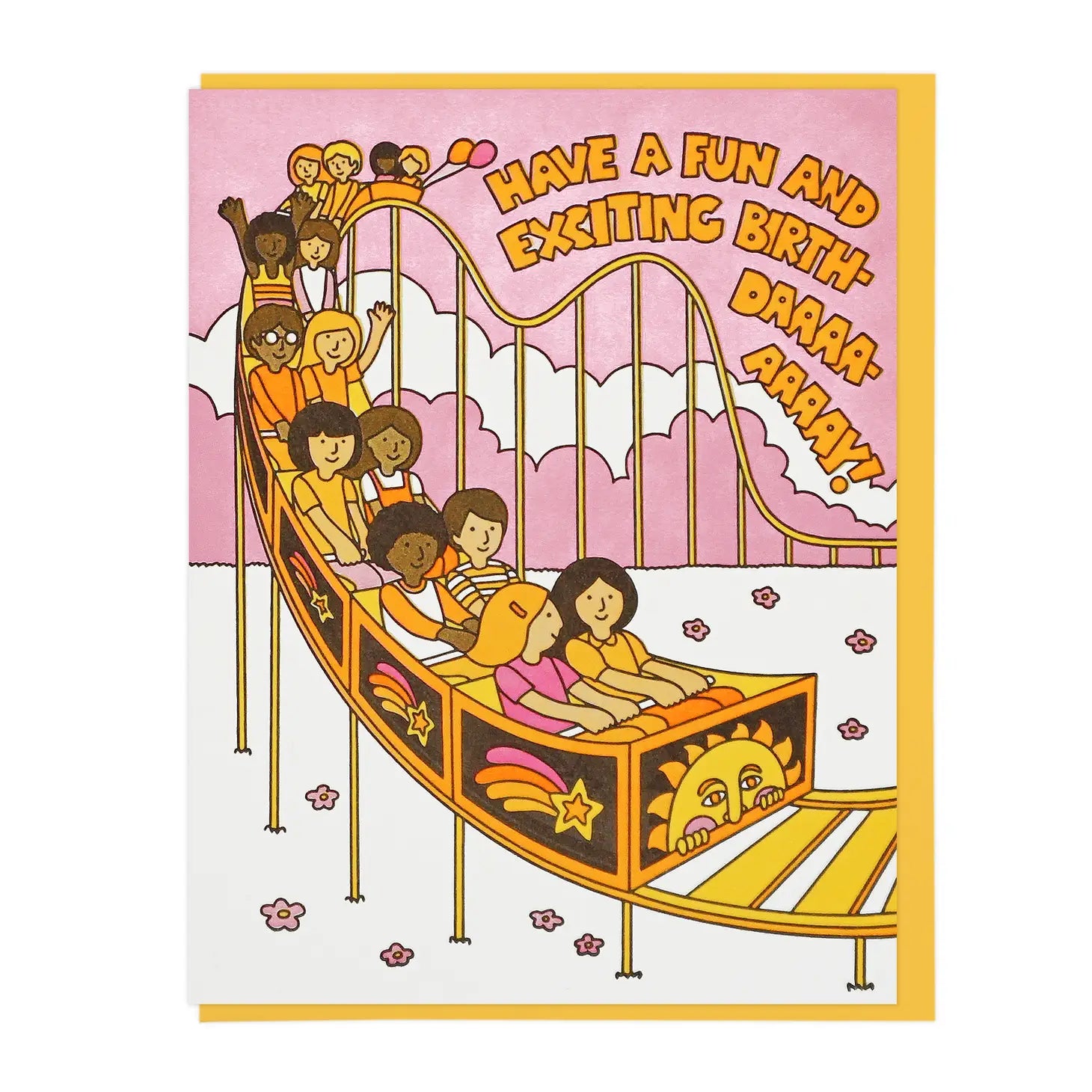 Rollercoaster Birthday Card Tigertree