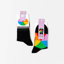 Load image into Gallery viewer, Women&#39;s Color Wheel Crew Socks - Tigertree
