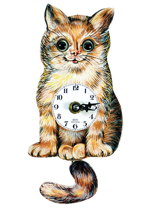 Cat Mini Engstler Clock - Tigertree