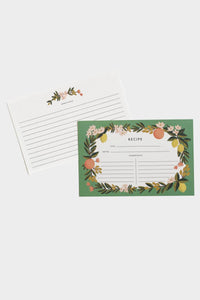 Citrus Floral Recipe Cards - Tigertree