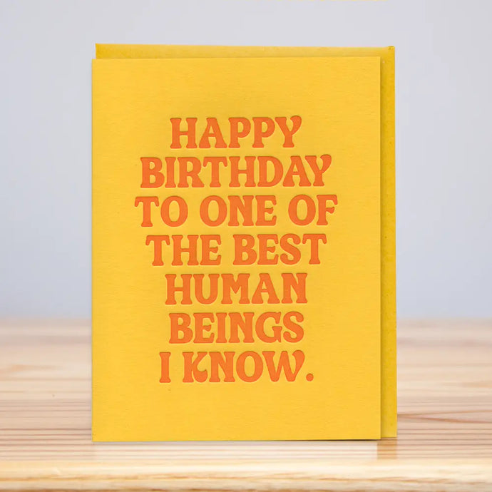 Best Human Beings Birthday Card - Tigertree