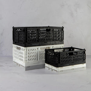 Biggie Folding Crate - Coal - Tigertree