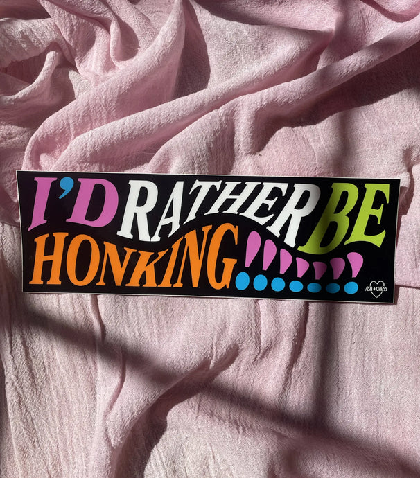 I'd Rather Be Bumper Sticker - Tigertree