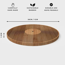 Load image into Gallery viewer, 12&quot; Record Bamboo Chopping Board - Tigertree
