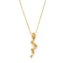 Load image into Gallery viewer, Tiny Gold Serpent Necklace - Tigertree
