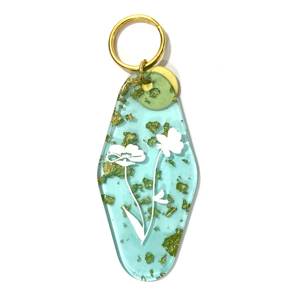 Floral Press Key Tag - Tigertree