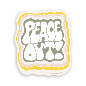 Peace Out Sticker - Tigertree