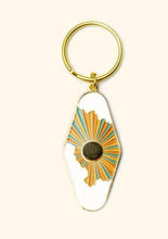 Load image into Gallery viewer, Sun &amp; Clouds Enamel Keychain - Tigertree
