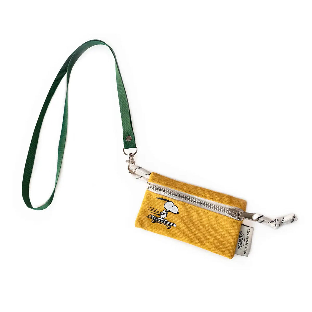 Lanyard Zip Wallet - Snoopy Skateboard - Tigertree