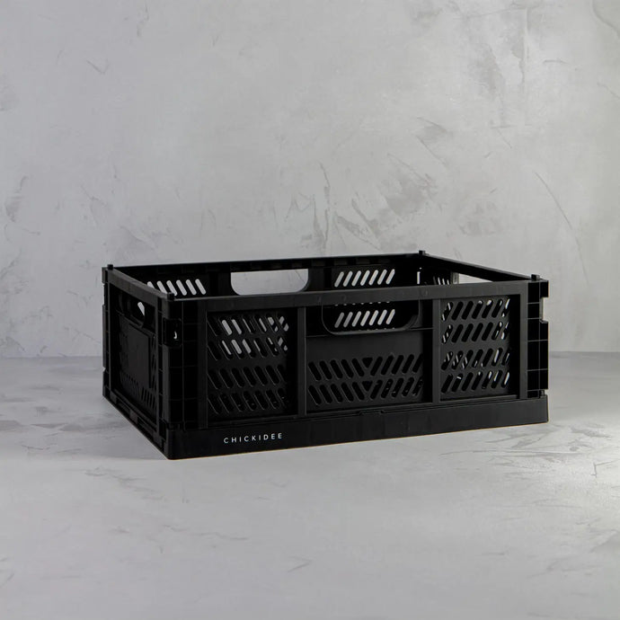Biggie Folding Crate - Coal - Tigertree