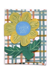 Thank You Flower Die Cut Card - Tigertree