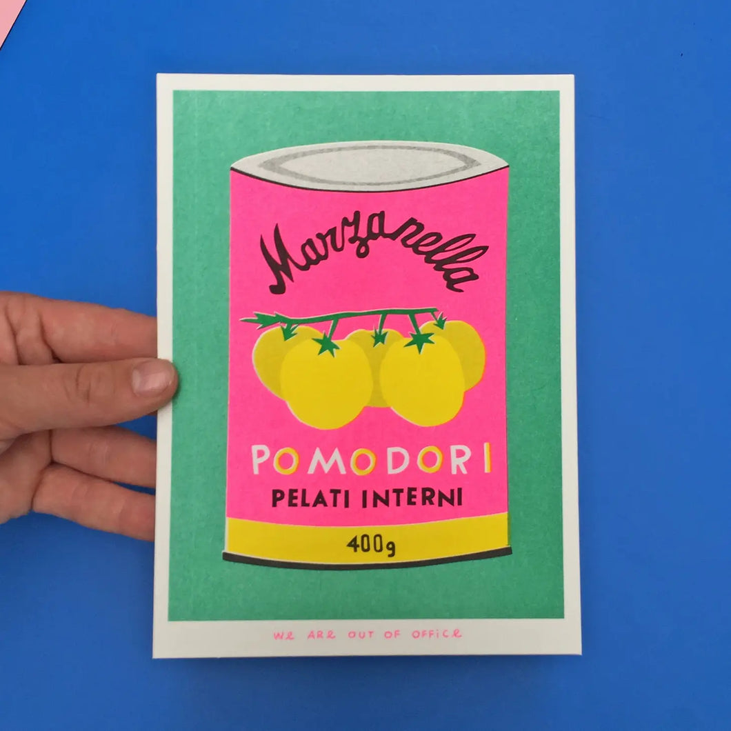 Can Of Pomodori Print - Tigertree