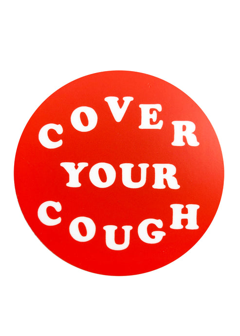 Cover Your Cough Sticker - Tigertree