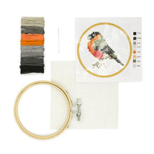 Load image into Gallery viewer, Mini Cross-Stitch Embroidery Kit Bird - Tigertree

