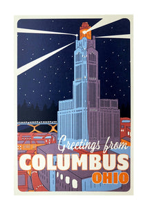 Greetings From Columbus Postcard - Tigertree