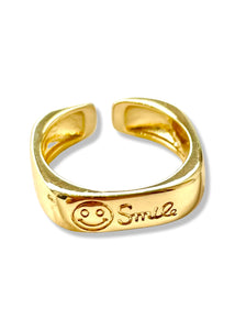 Smile Open Square Ring - Tigertree