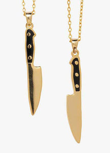 Knife Double Sided Pendant - Tigertree