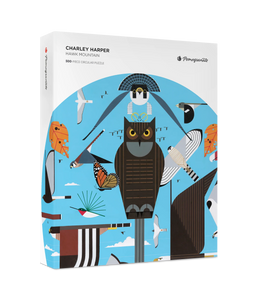 Charley Harper: Hawk Mountain 500-Piece Circular Jigsaw Puzzle - Tigertree