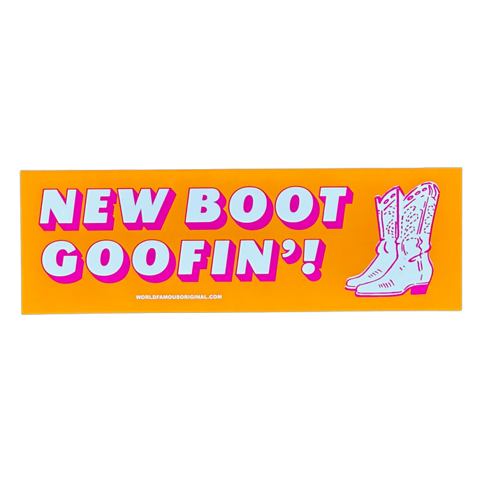 New Boot Goofin' Sticker - Tigertree