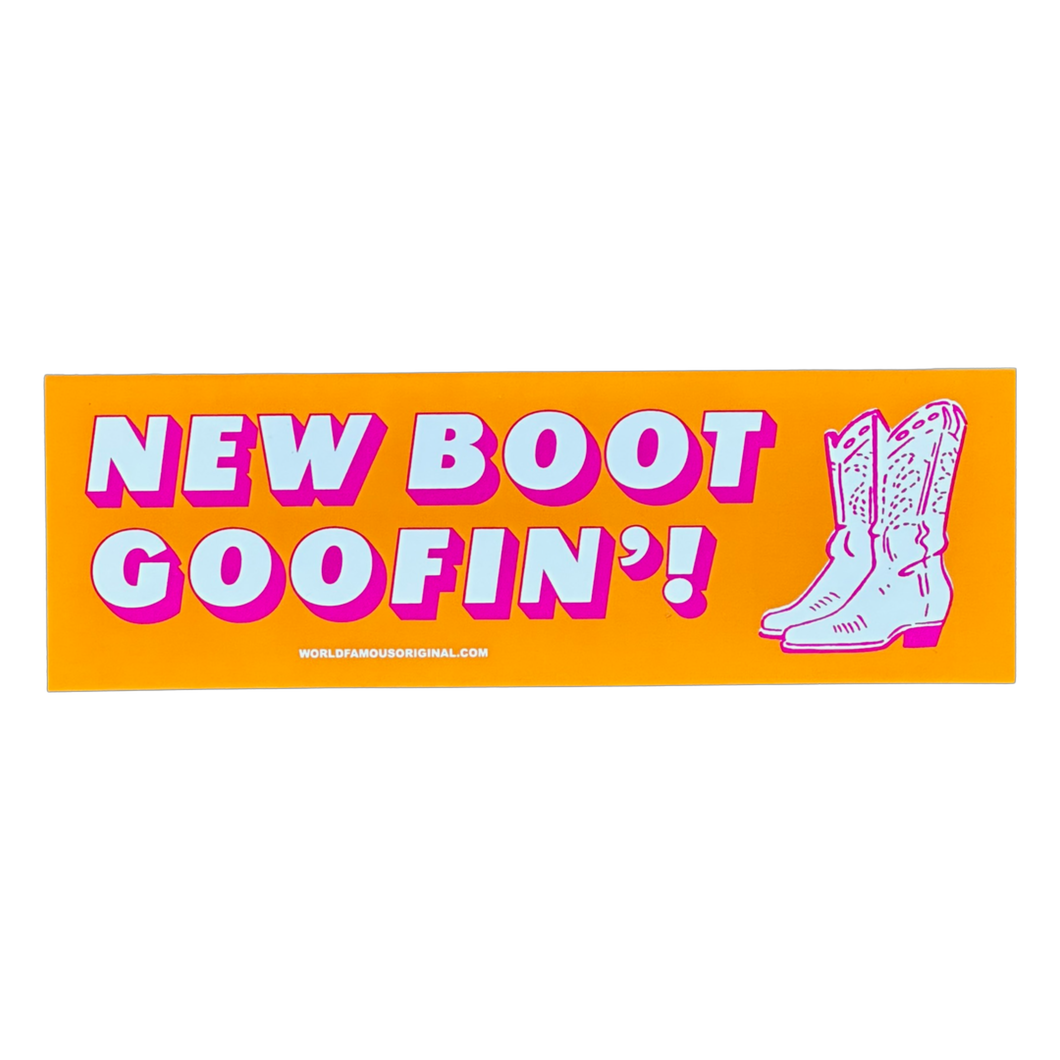 New Boot Goofin' Sticker - Tigertree