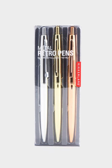 Metallic Retro Pen Set - Tigertree