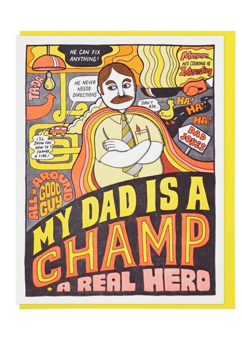 My Dad Is A Champ Card - Tigertree