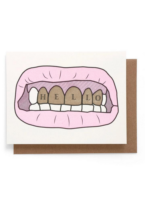 Hello Teeth Card - Tigertree