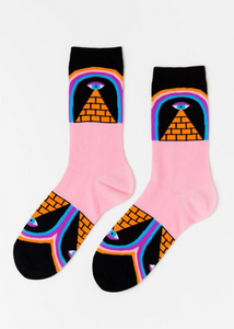 Women's - Pyramid Crew Socks - Tigertree
