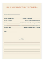 Load image into Gallery viewer, A Box of Friendship Fill in the Blank Read Me When Letters - Tigertree
