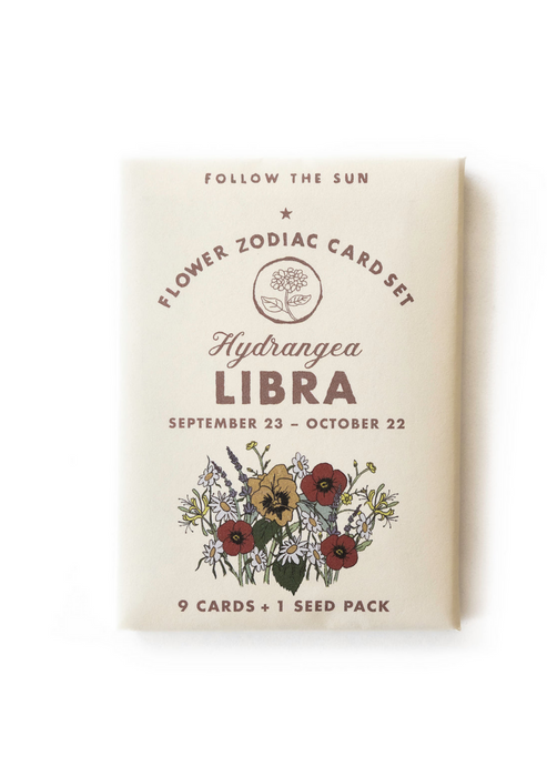 Flower Zodiac Sticker Card Set - Tigertree