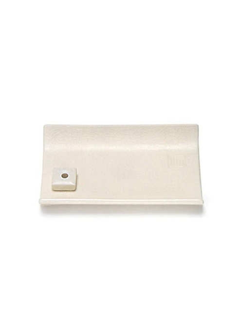 Yukari Incense Burner - White Ceramic Plate - Tigertree