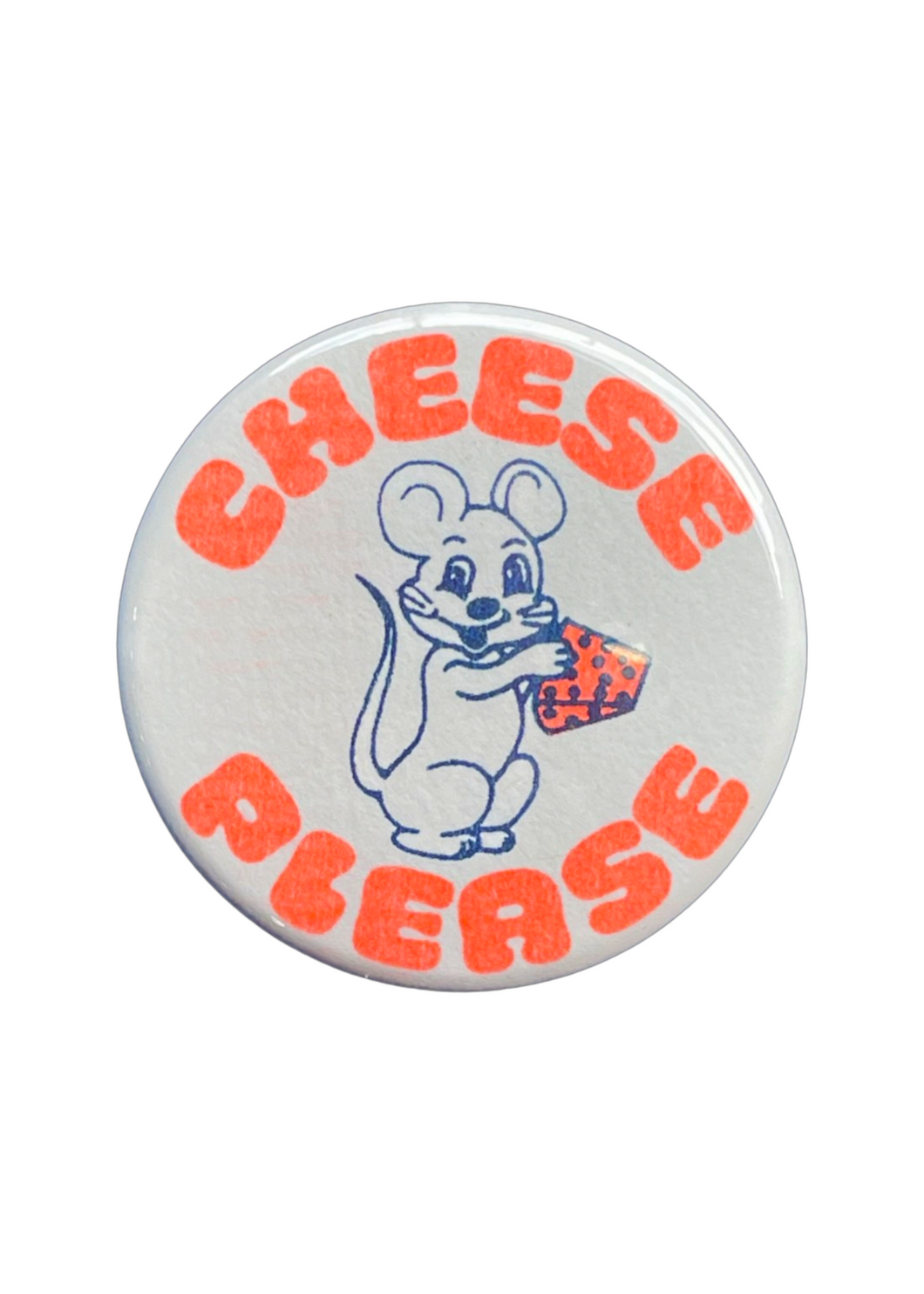 Cheese Please Button - Tigertree
