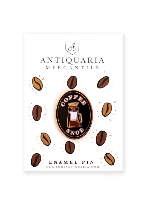 Coffee Snob Enamel Pin - Tigertree