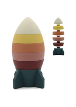 Load image into Gallery viewer, Rocket Silicone Stacker - Tigertree
