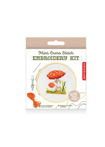 Mini Cross Stitch Kit - Mushroom - Tigertree