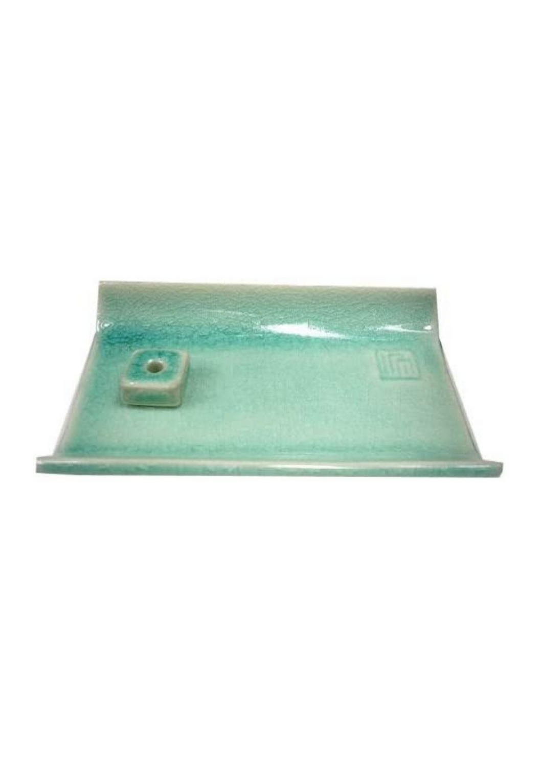 Yukari Incense Burner - Green Ceramic Plate - Tigertree