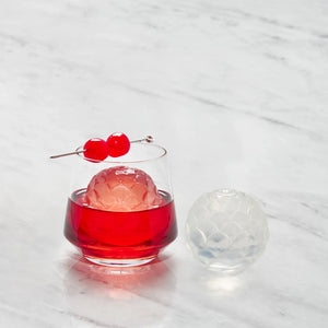 Cocktail Ice Tray, Petal - Charcoal - Tigertree