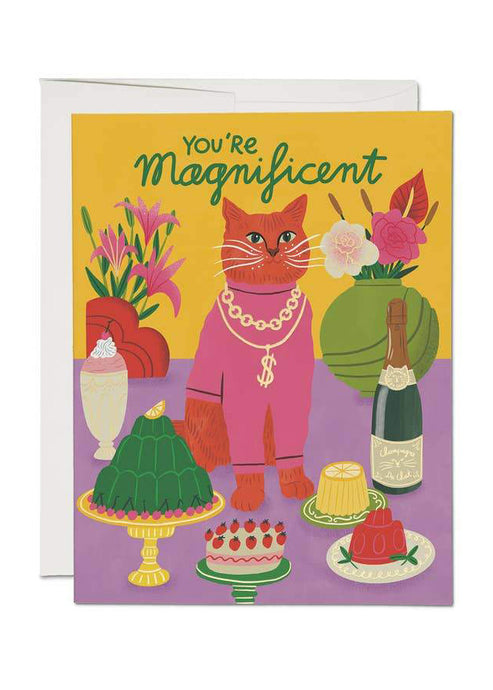 You're Magnificent Cat Card - Tigertree