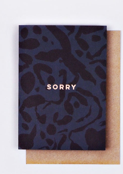 Inky Sorry Card - Tigertree