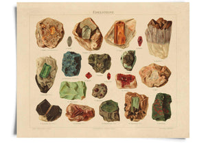 11x14 Print Minerals and Gemstones - Tigertree