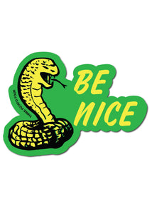 Be Nice Cobra Sticker - Tigertree
