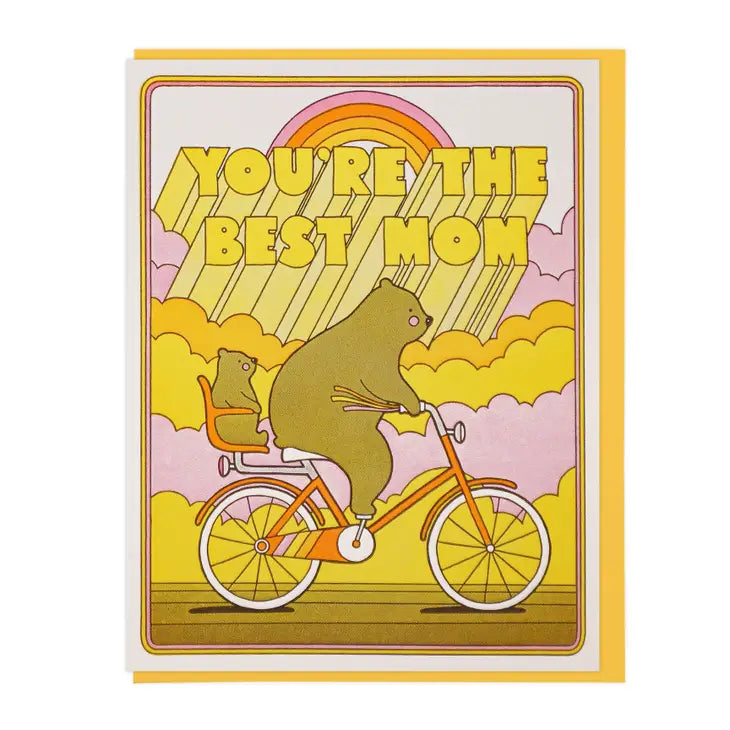Best Mom Biking Bears Card - Tigertree
