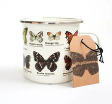 Load image into Gallery viewer, Butterflies Enamel Mug - Tigertree
