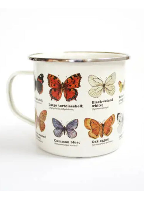 Butterflies Enamel Mug - Tigertree