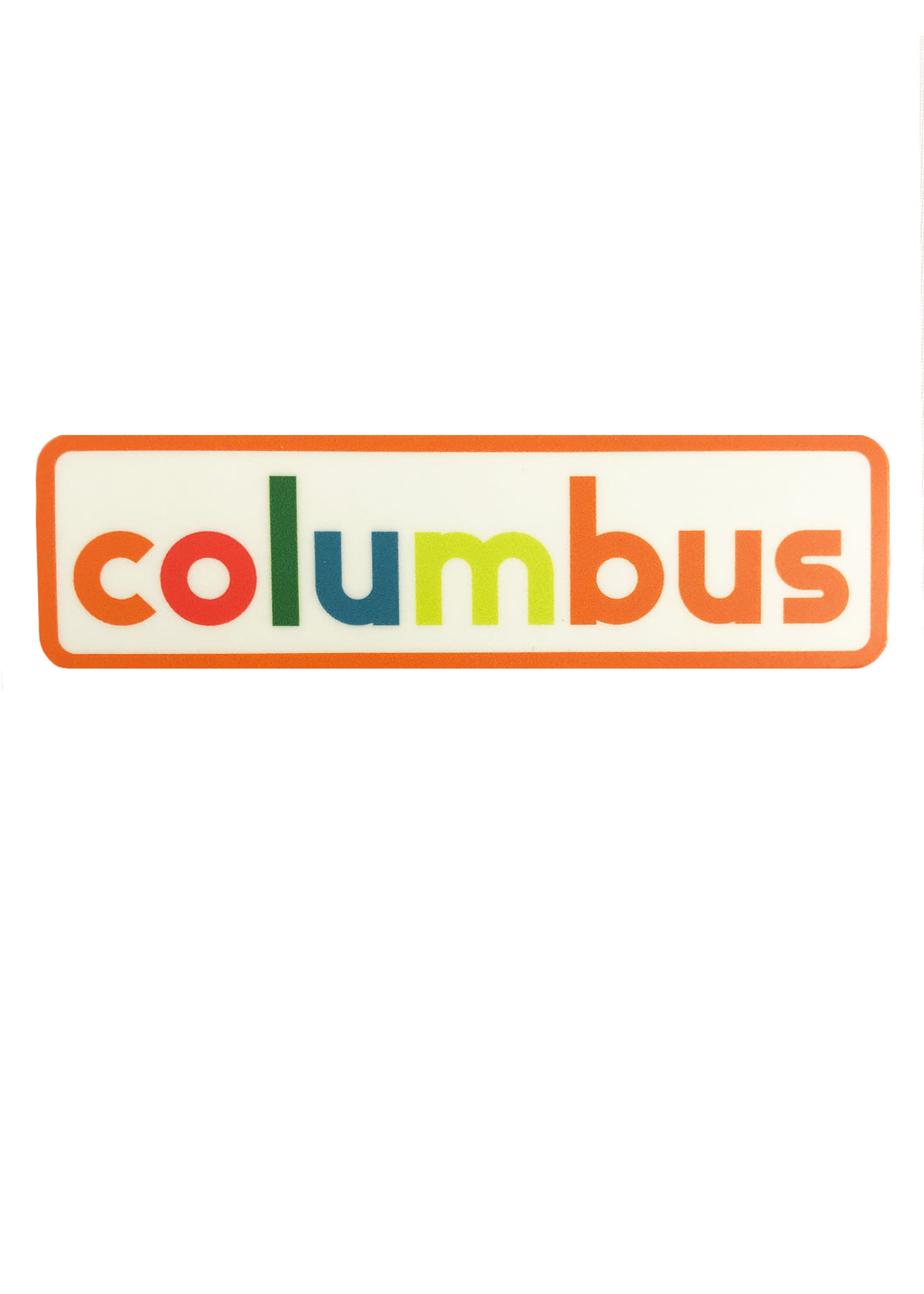 Columbus Colorful City Sticker - Tigertree