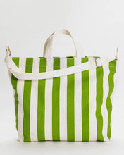 Load image into Gallery viewer, Horizontal Zip Duck Bag - Green Awning Stripe - Tigertree
